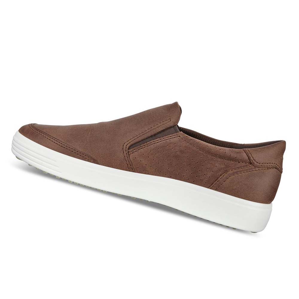 Pánské Boty Casual Ecco Soft 7 Slip-on Hnědé | CZ 481MQZ